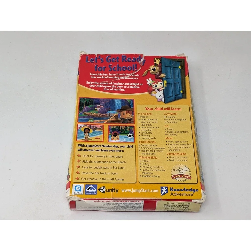 Jumpstart Advanced Preschool World CD-ROM Premium Edition‎ Game Vintage Win XP